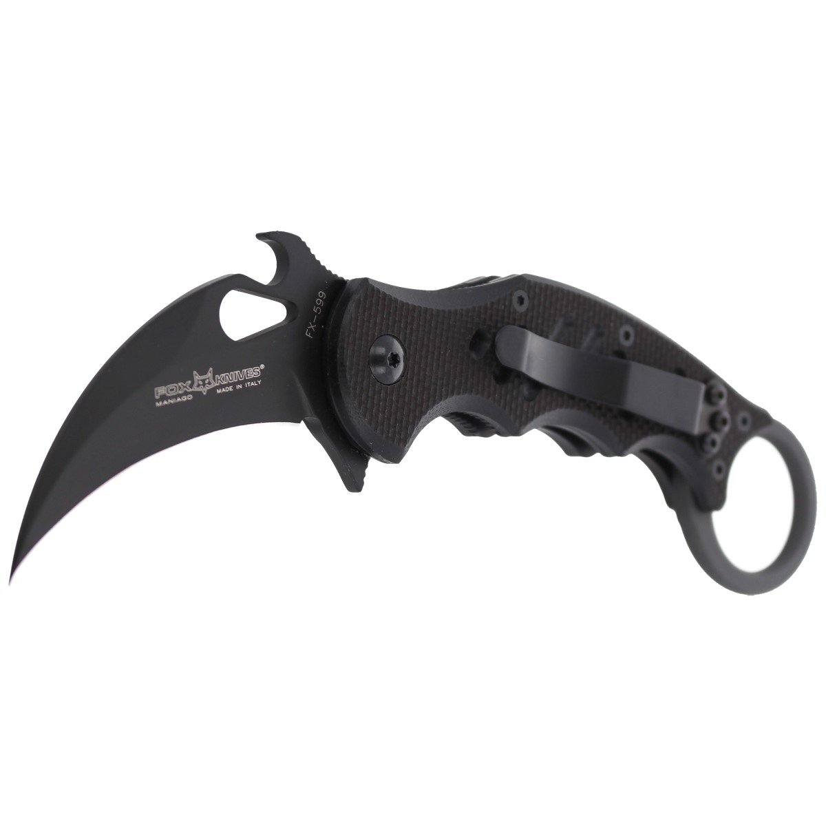 Nóż FOX Folding Karambit Emerson Opener G10 Black (FX-599)