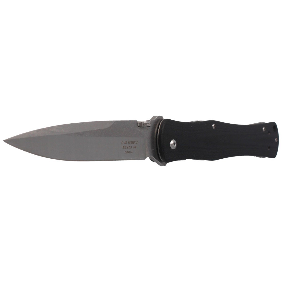 Nóż Herbertz Solingen Black G10, Two-Color Finish Blade (583116)