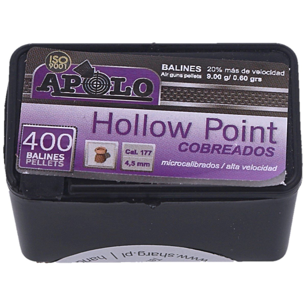 Śrut Apolo Premium Hollow Point Copper 4.5mm, 400szt (E19990)
